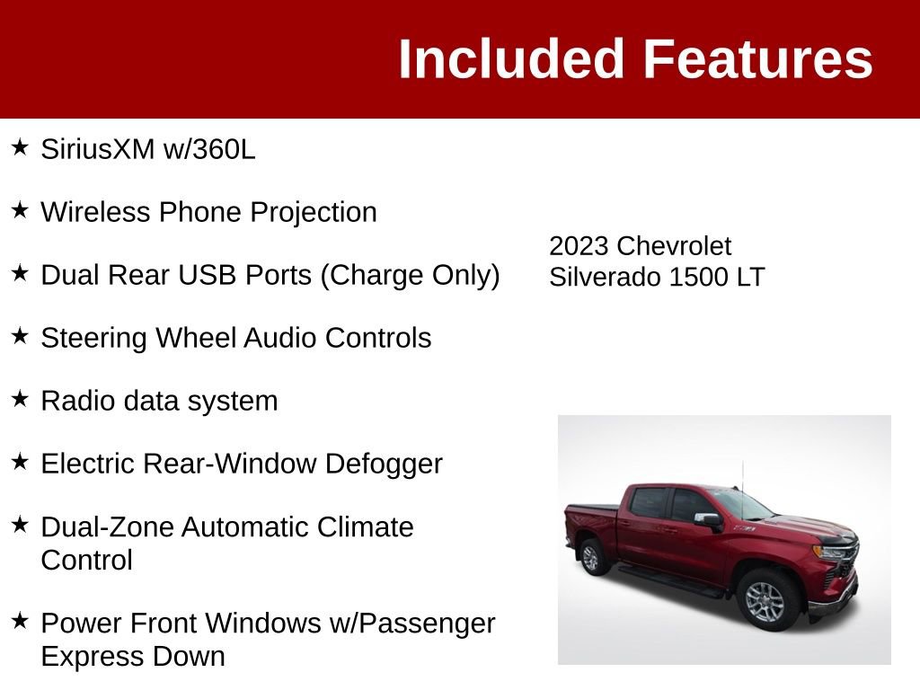 Used 2023 Chevrolet Silverado 1500 LT w/ Z71 Off-Road Package AWD/4WD image 4