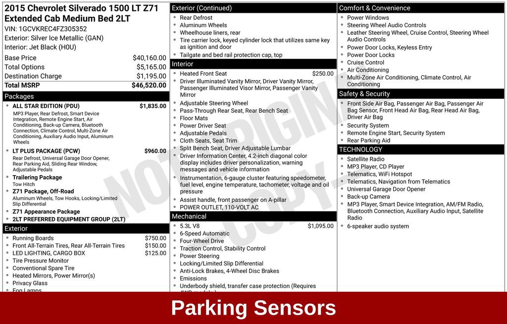 Used 2015 Chevrolet Silverado 1500 LT w/ All Star Edition AWD/4WD image 18