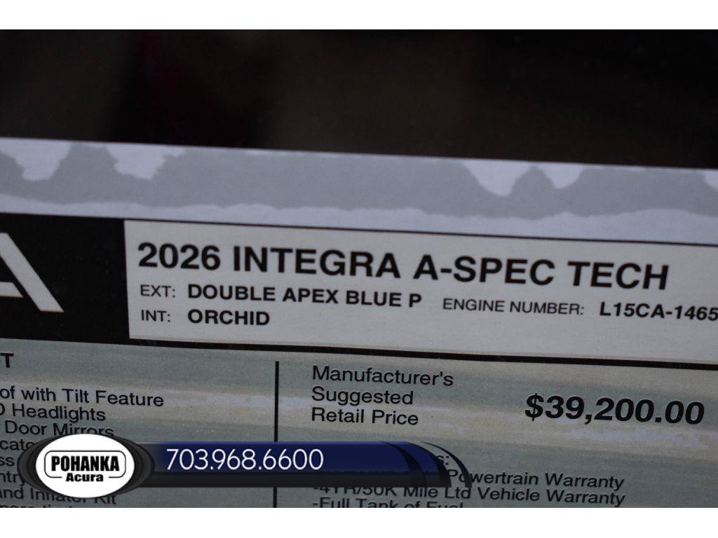 New 2026 Acura Integra A-Spec FWD image 36