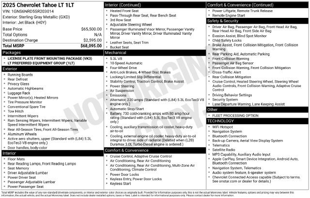 Used 2025 Chevrolet Tahoe LT AWD/4WD image 26