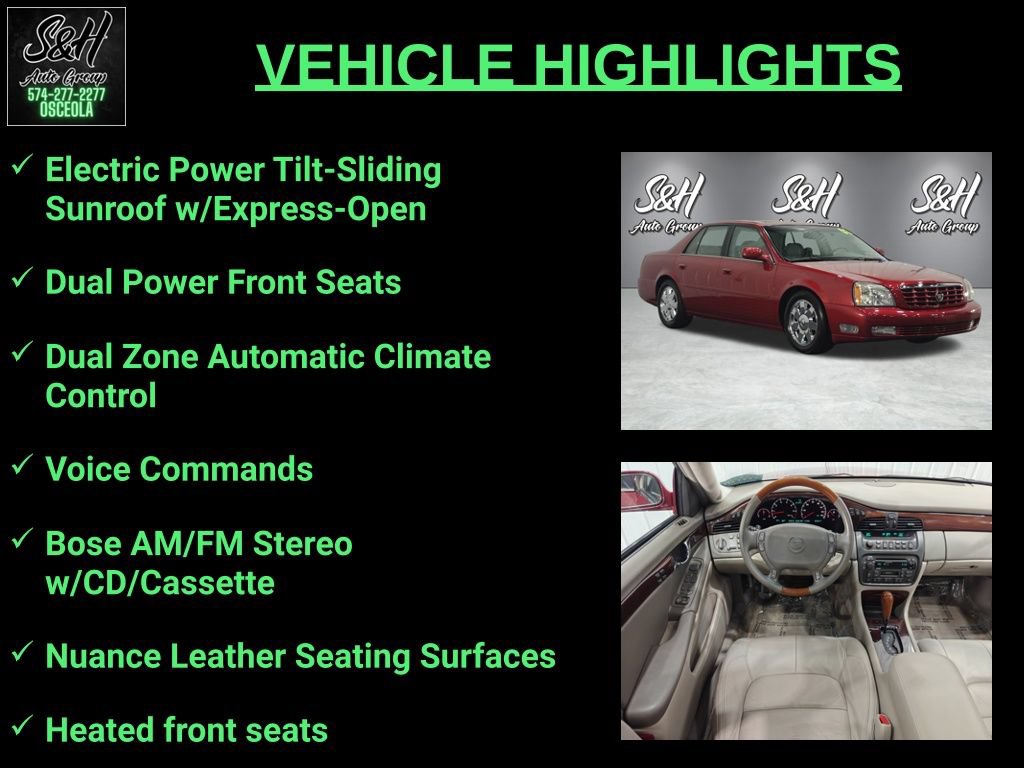 Used 2003 Cadillac De Ville DTS w/ Premium Luxury Package FWD image 3