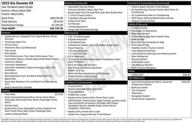 Used 2022 Kia Sorento SX image 4