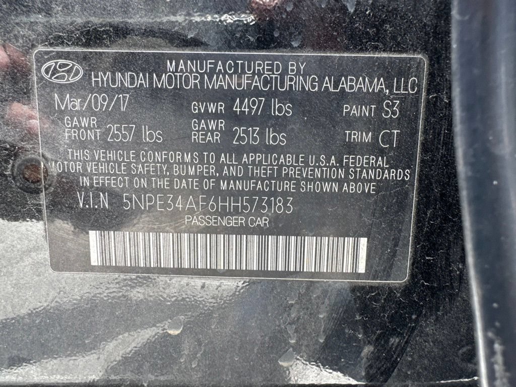 Used 2017 Hyundai Sonata Sport w/ Value Edition Package 02 FWD image 14