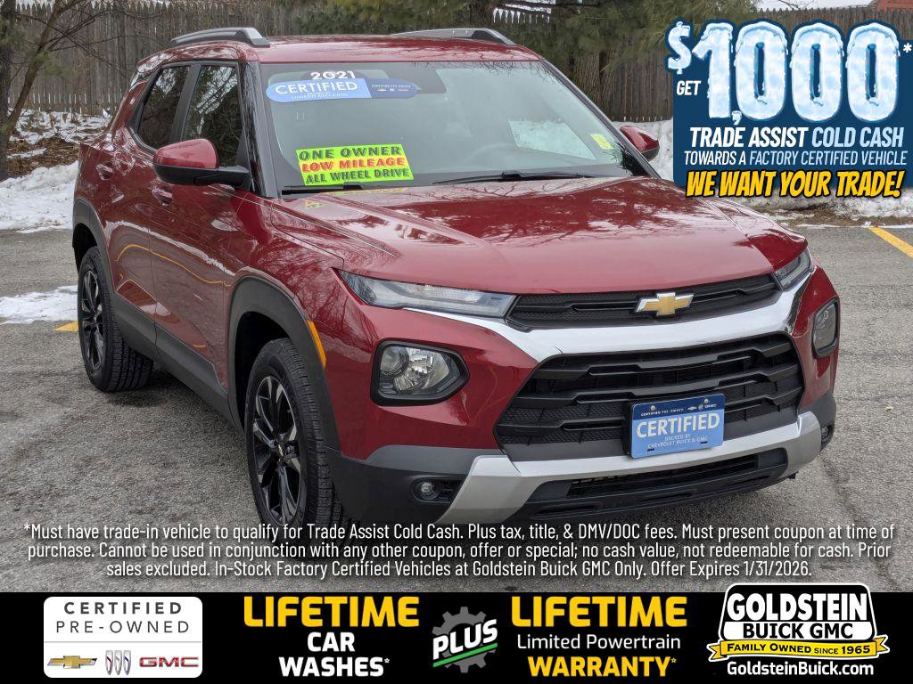 Certified 2021 Chevrolet TrailBlazer LT w/ Convenience Package image 1