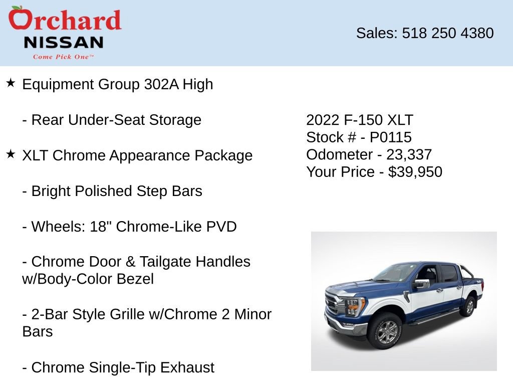 Used 2022 Ford F150 XLT w/ Equipment Group 302A High AWD/4WD image 21