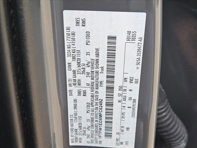 Used 2021 Ford F150 Lariat w/ Equipment Group 502A High AWD/4WD image 26
