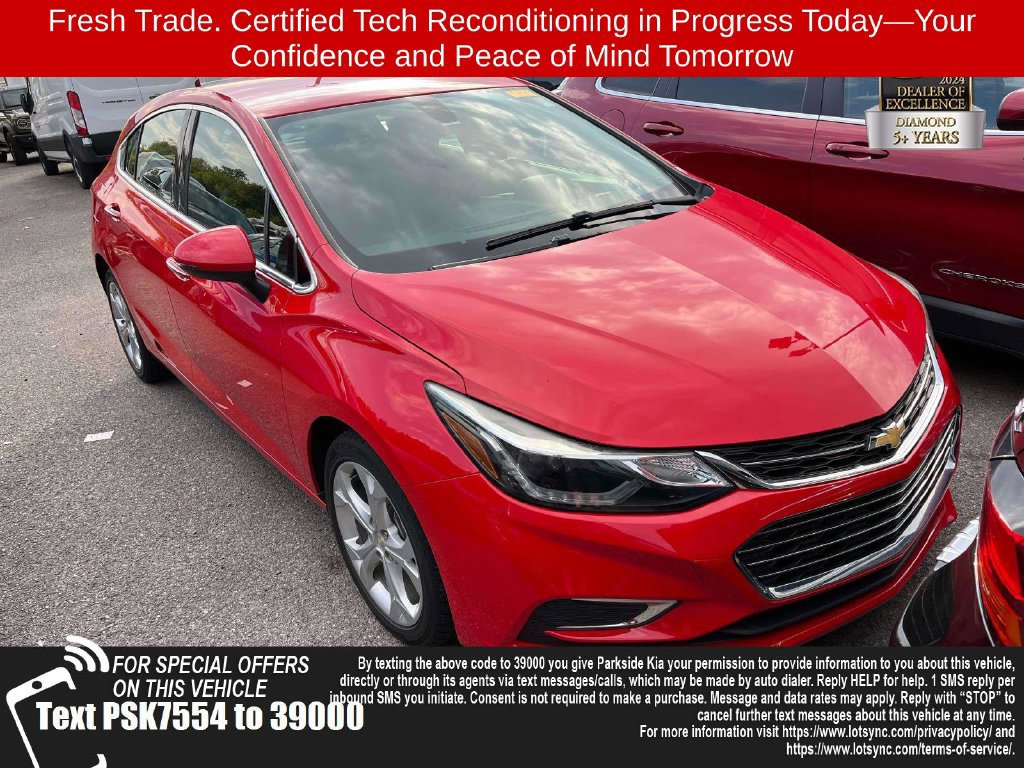Used 2018 Chevrolet Cruze Premier