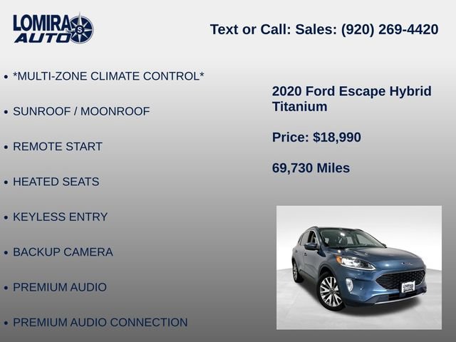 Used 2020 Ford Escape Titanium w/ Titanium Premium Package 2.0 AWD/4WD image 21