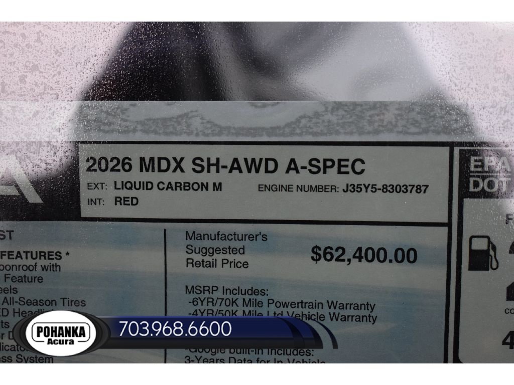 New 2026 Acura MDX A-Spec AWD/4WD image 40