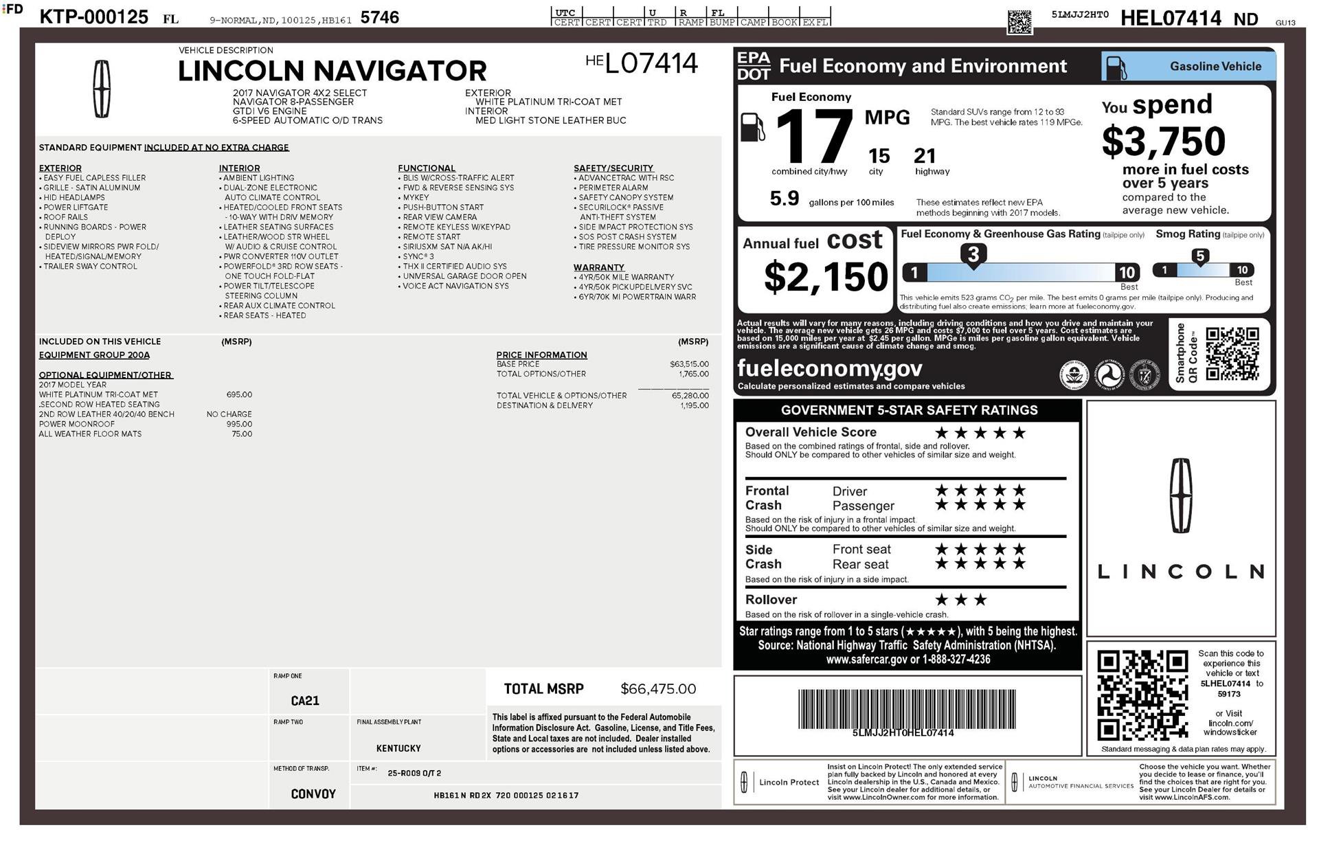 Used 2017 Lincoln Navigator Select image 3