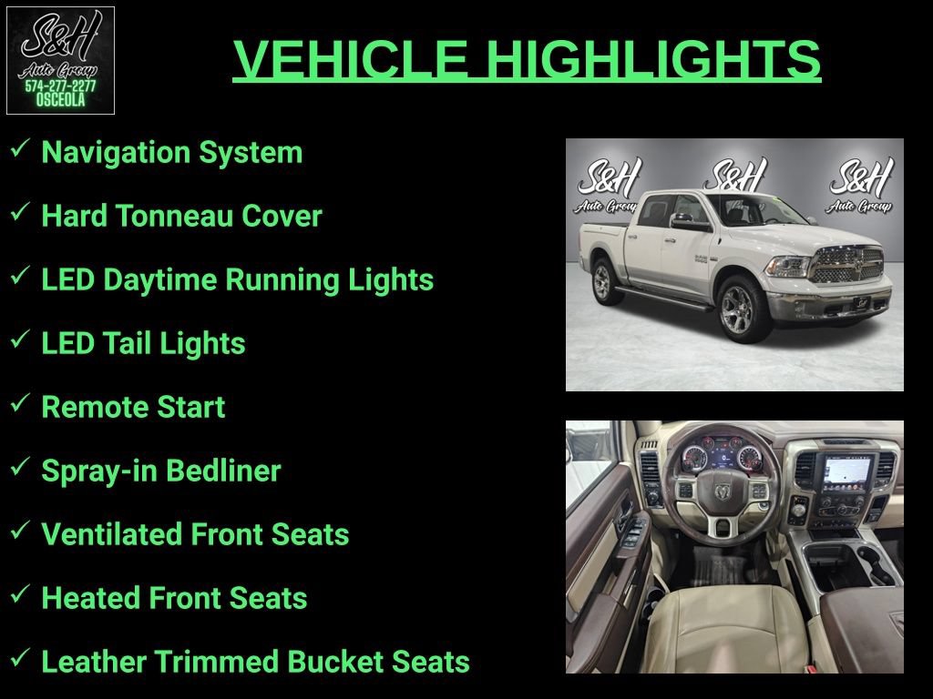 Used 2017 RAM 1500 Laramie w/ Convenience Group AWD/4WD image 3