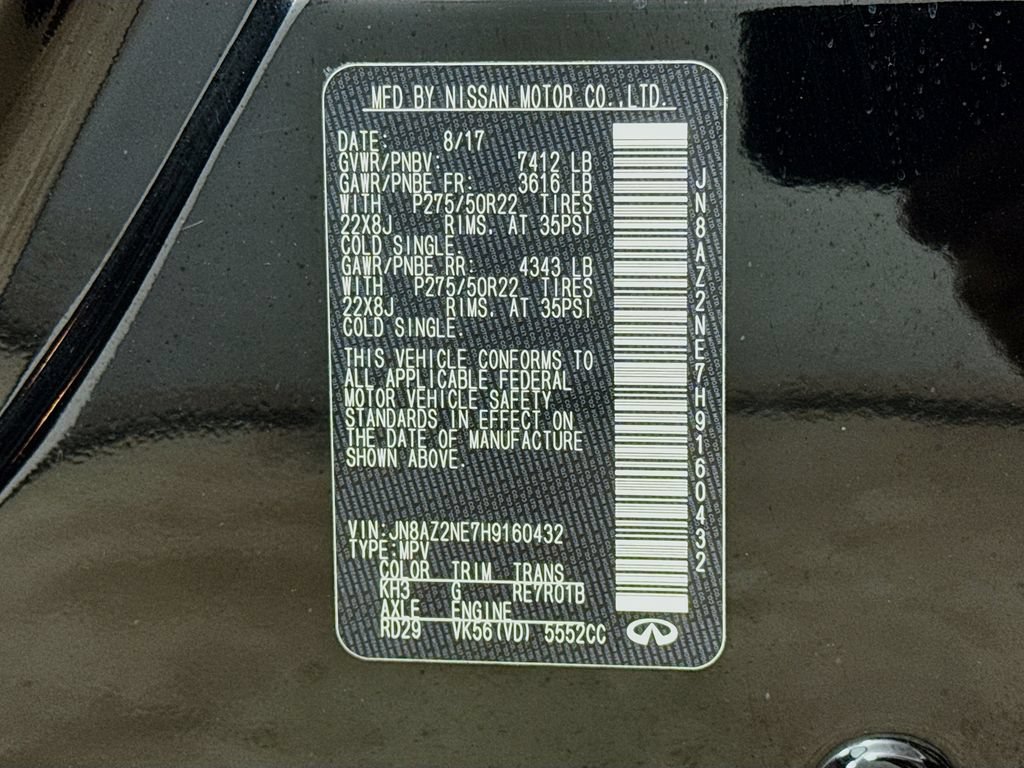 Used 2017 INFINITI QX80 4WD w/ Driver Assistance Package image 42