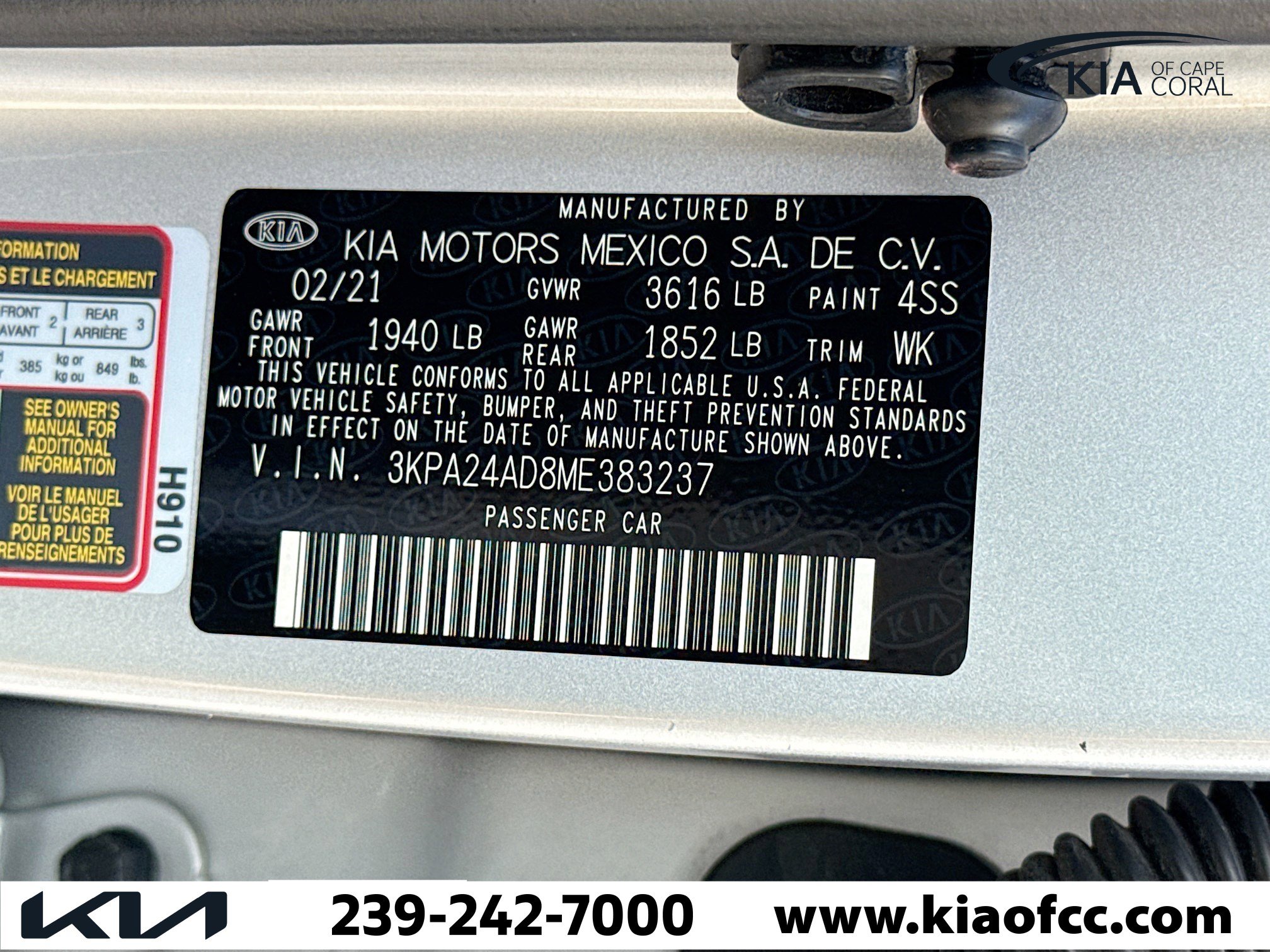 Used 2021 Kia Rio S image 40