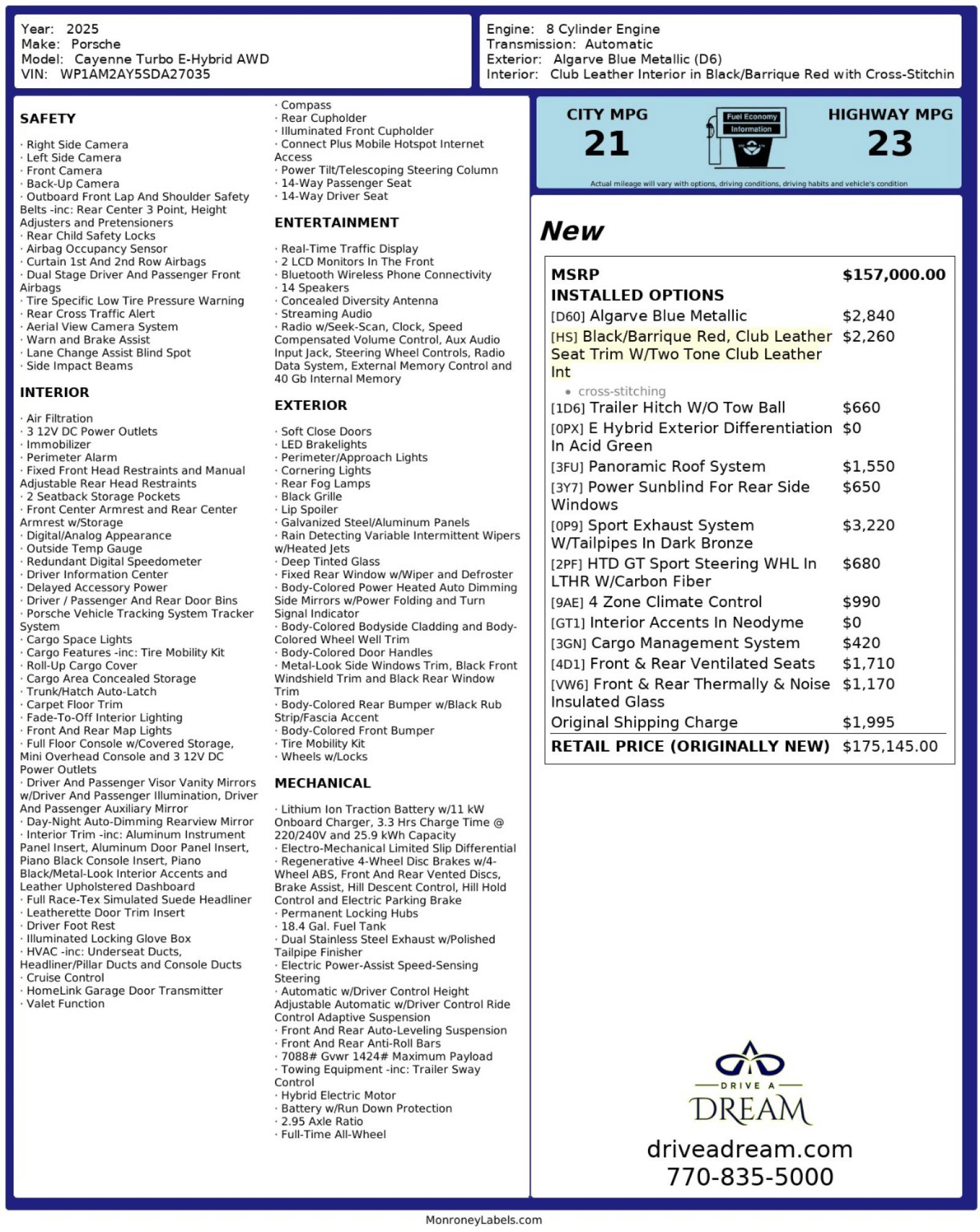 Used 2025 Porsche Cayenne Turbo image 65