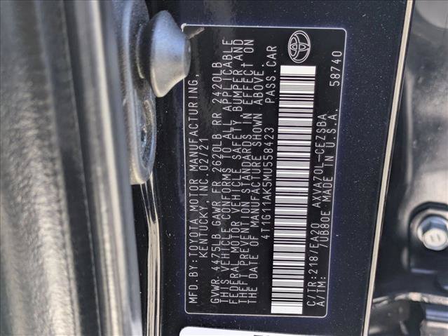 Used 2021 Toyota Camry SE w/ Carpet Mat Package (TMS) FWD image 24