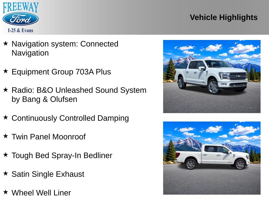 Used 2024 Ford F150 Platinum w/ Equipment Group 703A Plus AWD/4WD image 2