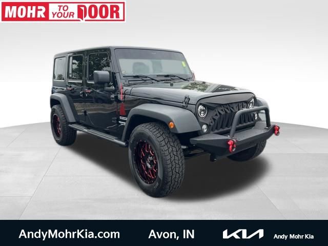 Used 2017 Jeep Wrangler Unlimited Sport w/ Mopar Black Appearance Group AWD/4WD image 1