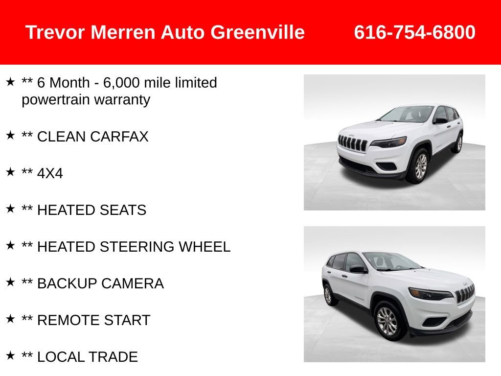 Used 2019 Jeep Cherokee Sport w/ Cold Weather Group AWD/4WD image 7