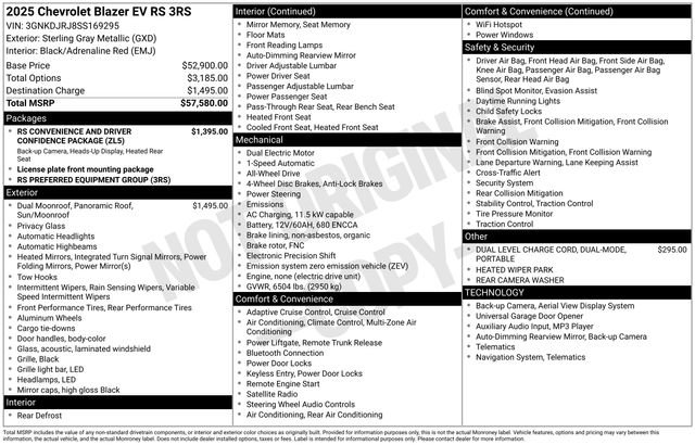 New 2025 Chevrolet Blazer EV RS image 26