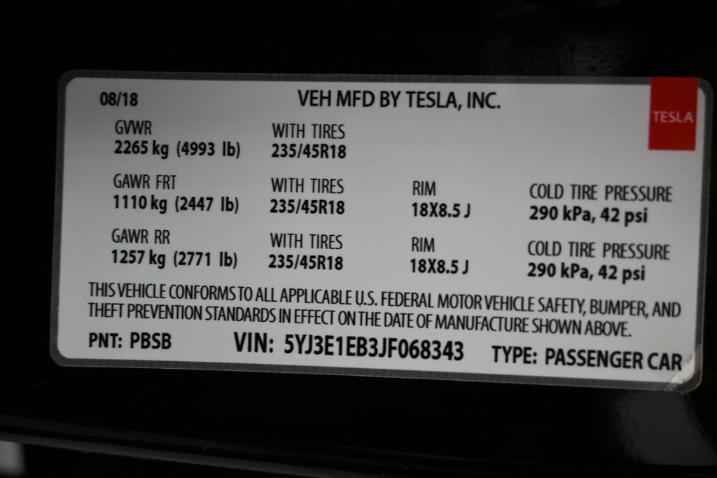 Used 2018 Tesla Model 3 Long Range image 44