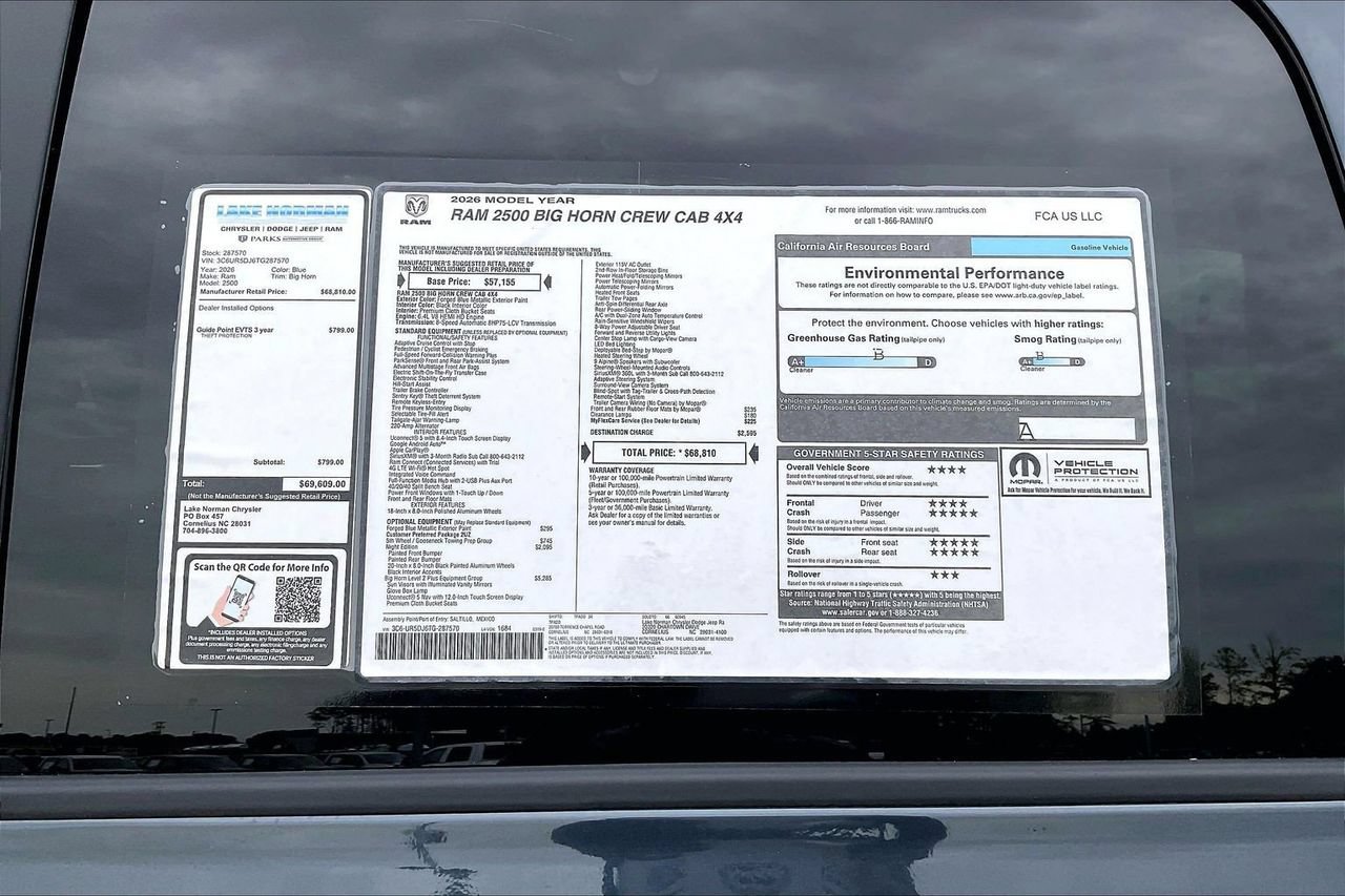 New 2026 RAM 2500 Big Horn AWD/4WD image 37