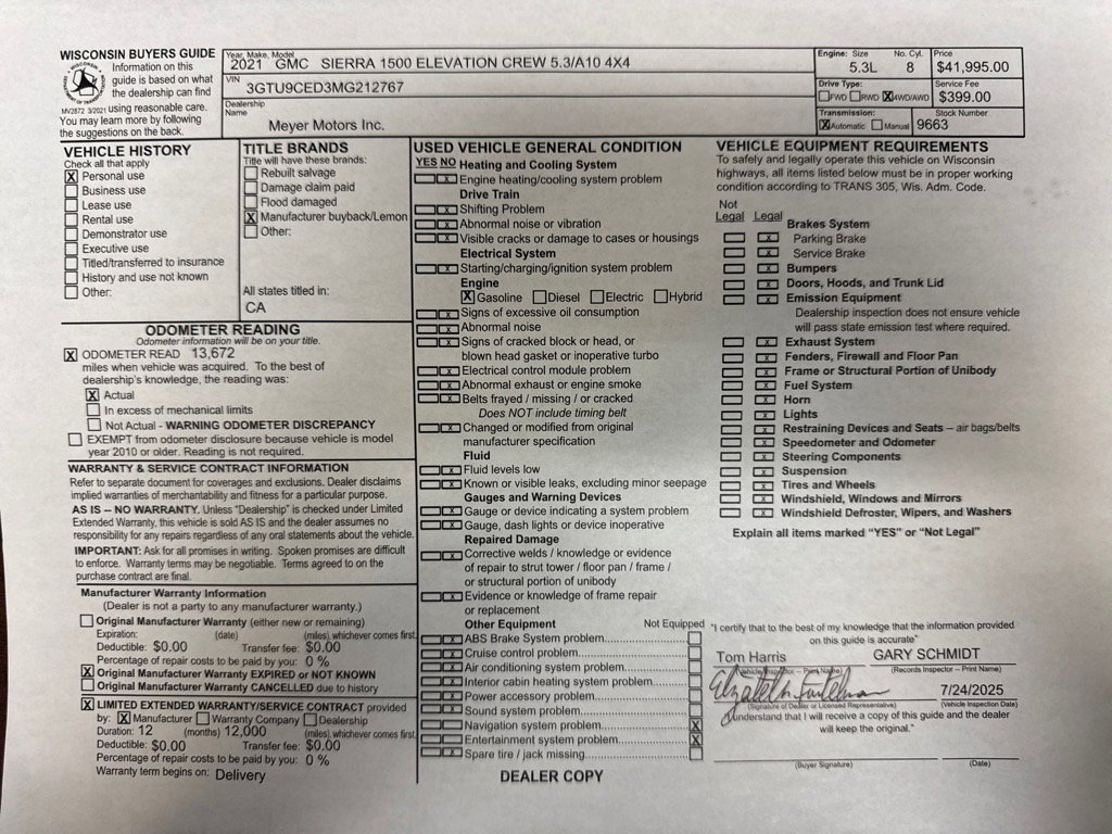 Used 2021 GMC Sierra 1500 Elevation w/ X31 Off-Road Package image 29