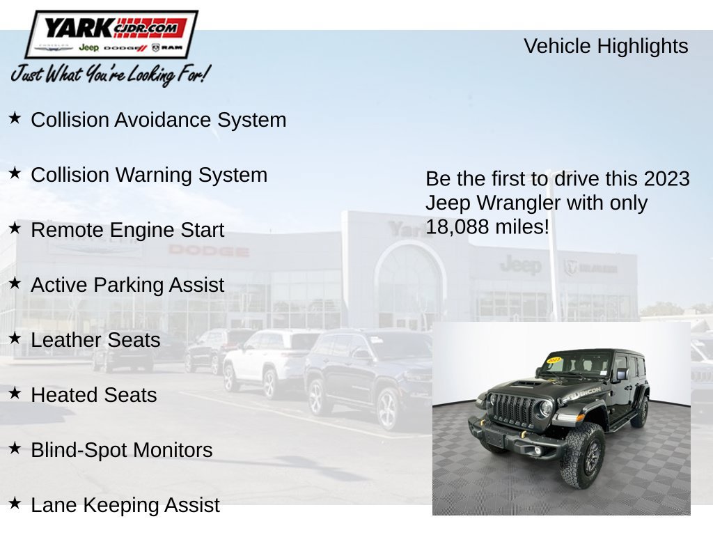 Used 2023 Jeep Wrangler Unlimited Rubicon 392 AWD/4WD image 13