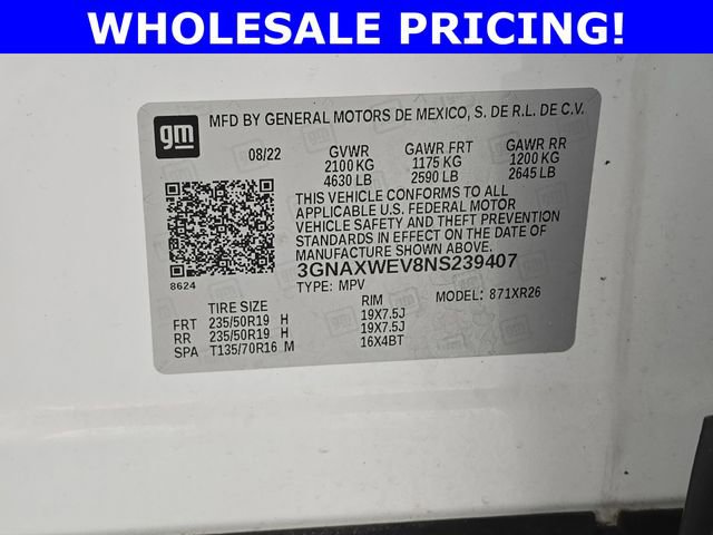 Used 2022 Chevrolet Equinox RS w/ RS Leather Package image 34