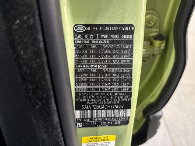 Used 2013 Land Rover Range Rover Evoque Pure Plus image 86