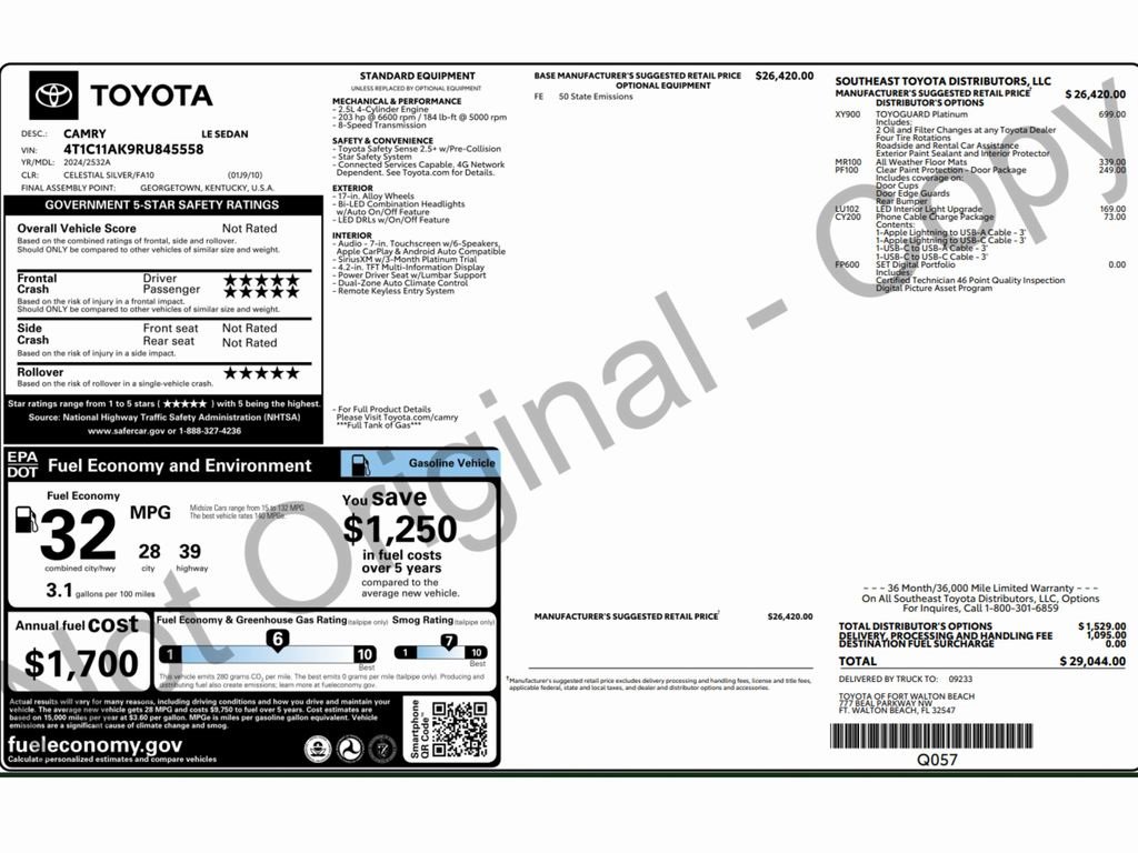 Used 2024 Toyota Camry LE image 2
