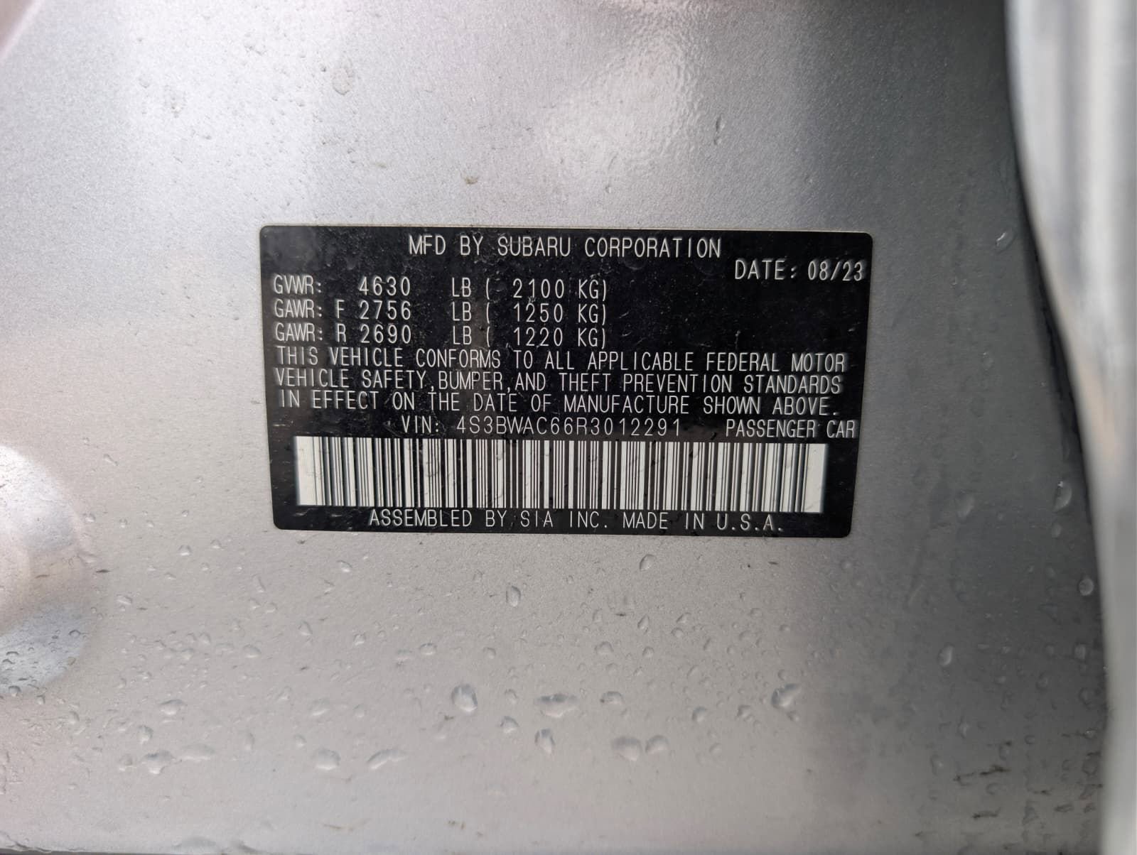 Certified 2024 Subaru Legacy Premium image 9