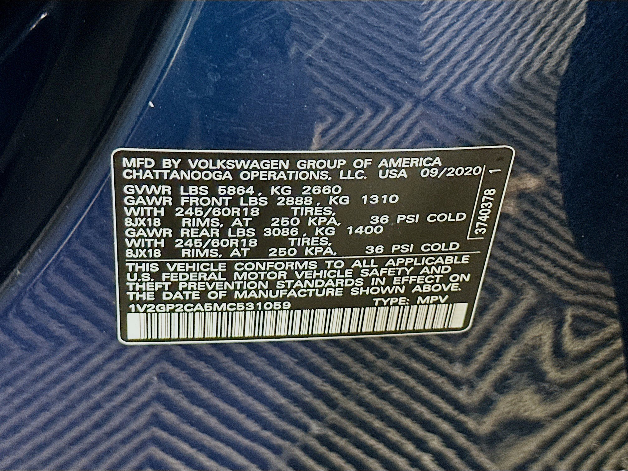 Used 2021 Volkswagen Atlas S image 12