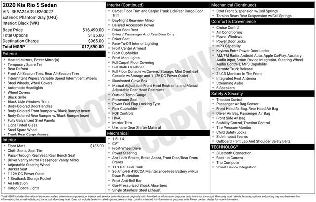 Used 2020 Kia Rio S FWD image 33