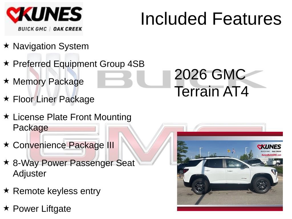 New 2026 GMC Terrain AT4 w/ Convenience Package III AWD/4WD image 2