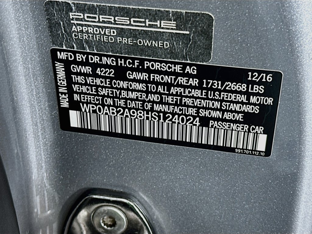 Certified 2017 Porsche 911 Carrera S RWD image 33