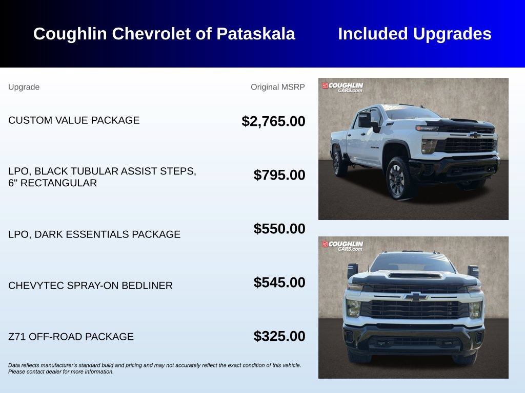 Used 2024 Chevrolet Silverado 2500 Custom w/ Custom Value Package AWD/4WD image 3