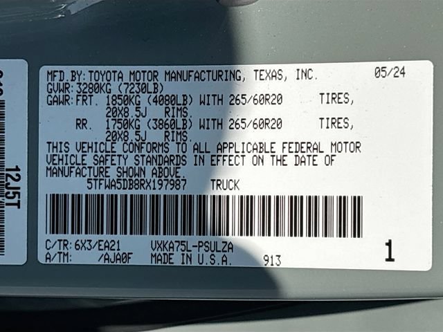 Used 2024 Toyota Tundra Limited w/ TRD Off-Road Package AWD/4WD image 33