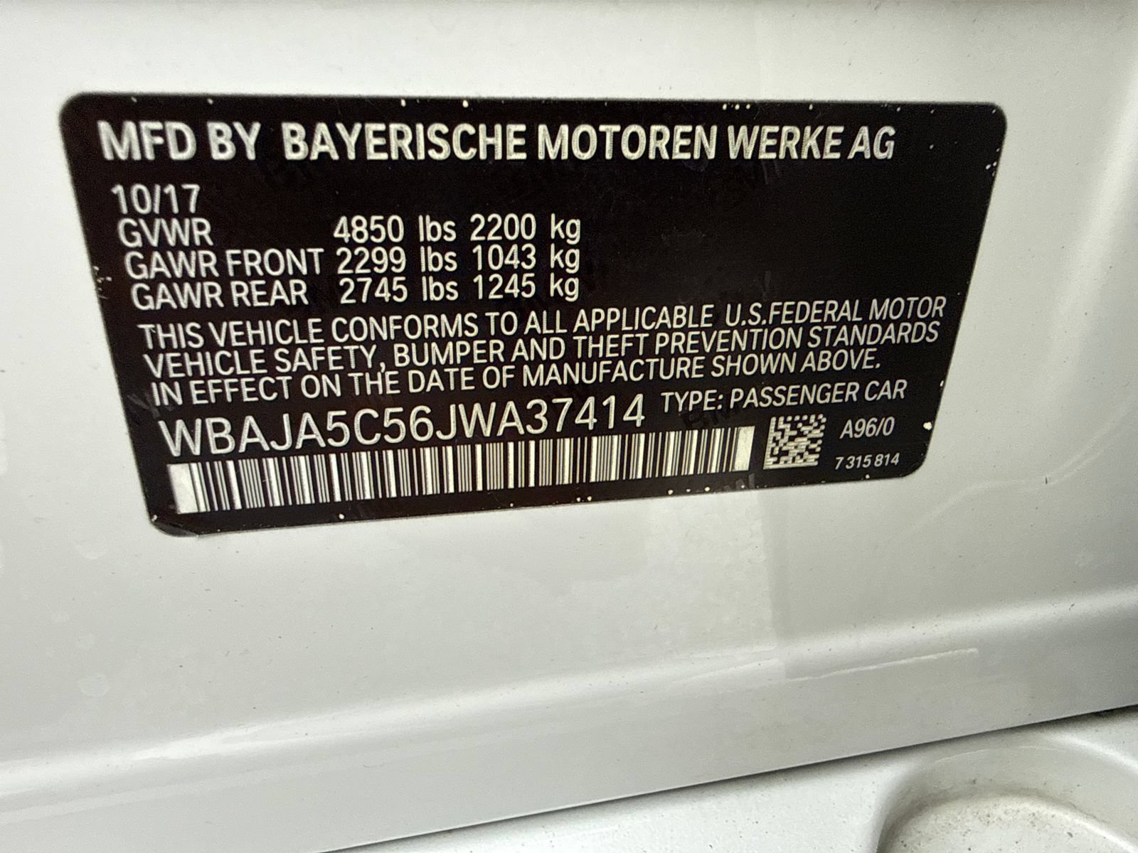 Used 2018 BMW 530i RWD image 52