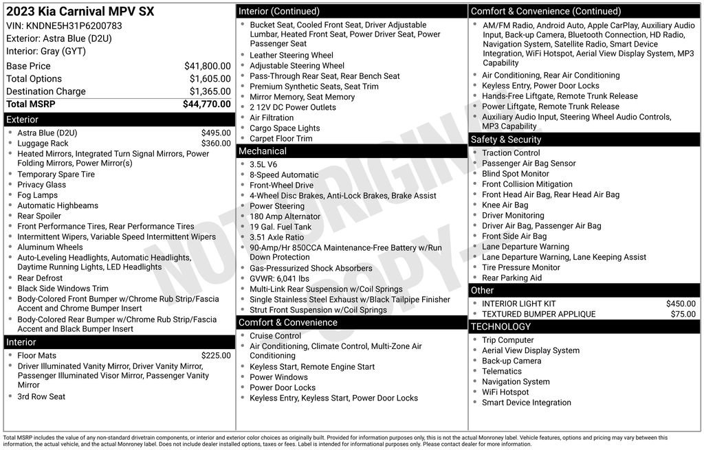 Certified 2023 Kia Carnival SX image 6