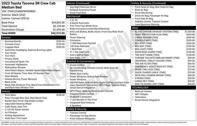 Certified 2023 Toyota Tacoma SR image 29