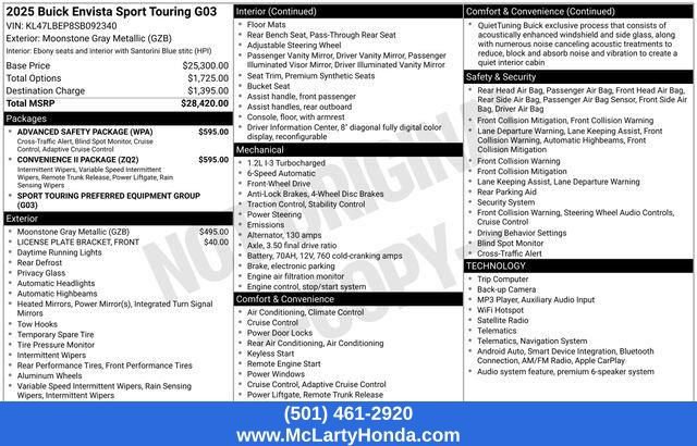 Used 2025 Buick Envista Sport Touring w/ Convenience II Package FWD image 18