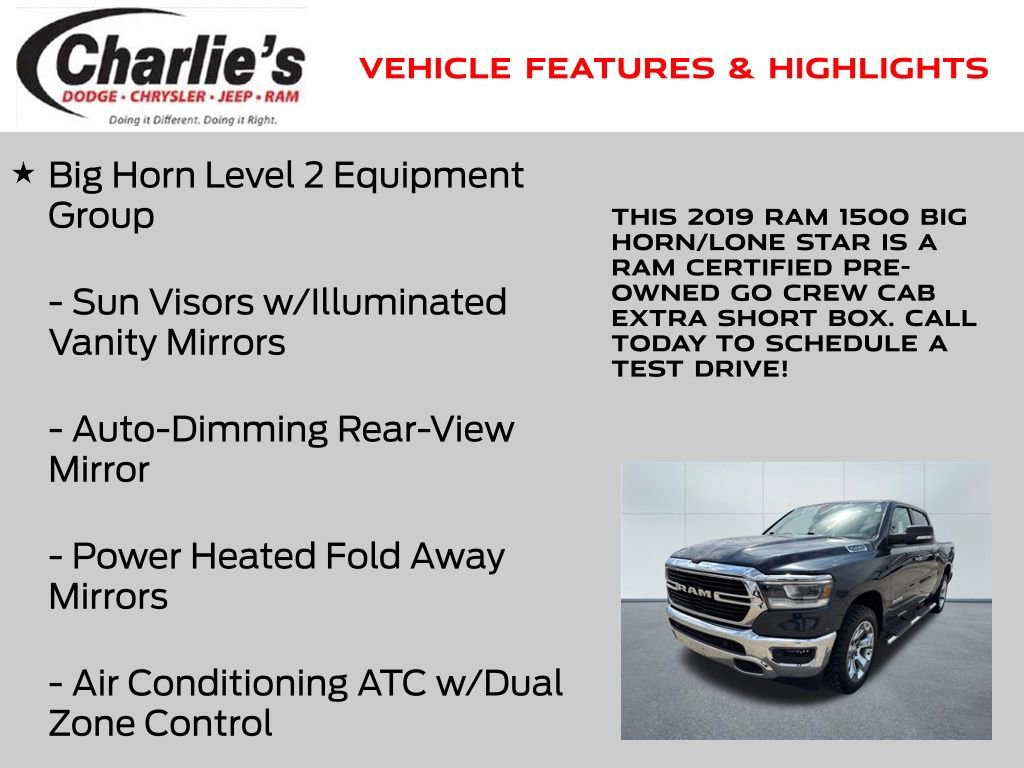 Certified 2019 RAM 1500 Big Horn image 13