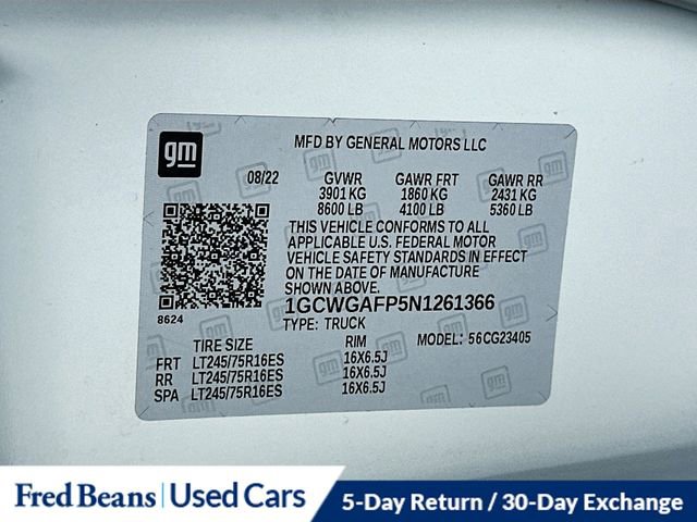 Used 2022 Chevrolet Express 2500 w/ Driver Convenience Package image 28