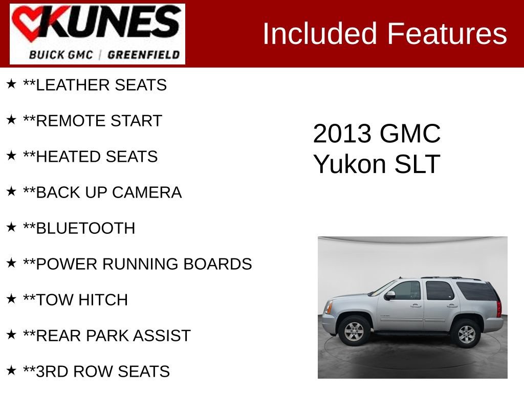 Used 2013 GMC Yukon SLT AWD/4WD image 2