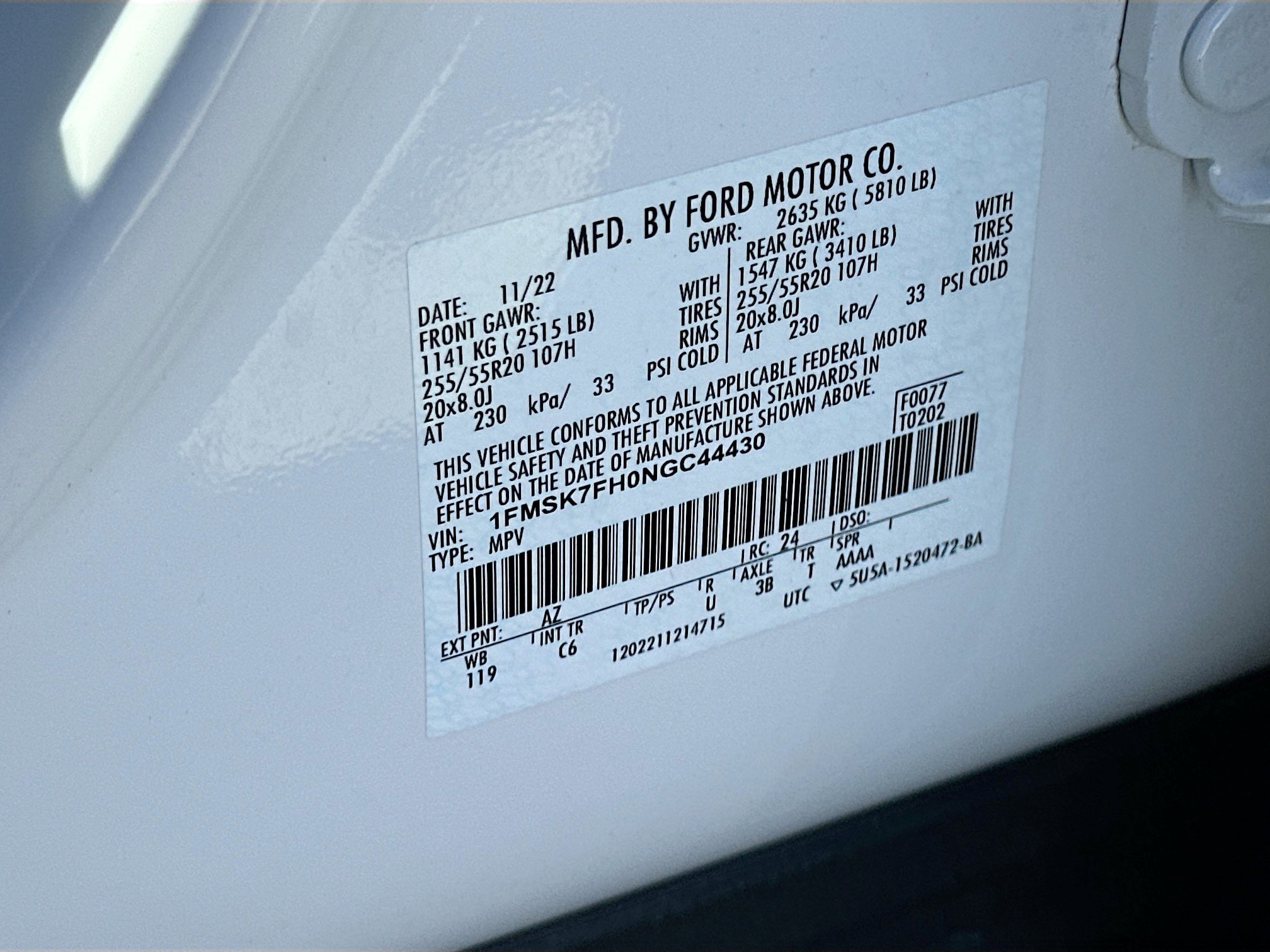 Certified 2022 Ford Explorer Limited w/ Limited Technology Package image 33