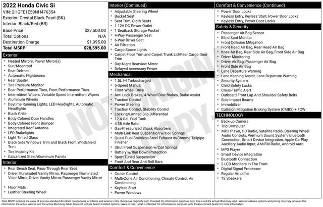 Used 2022 Honda Civic Si image 23