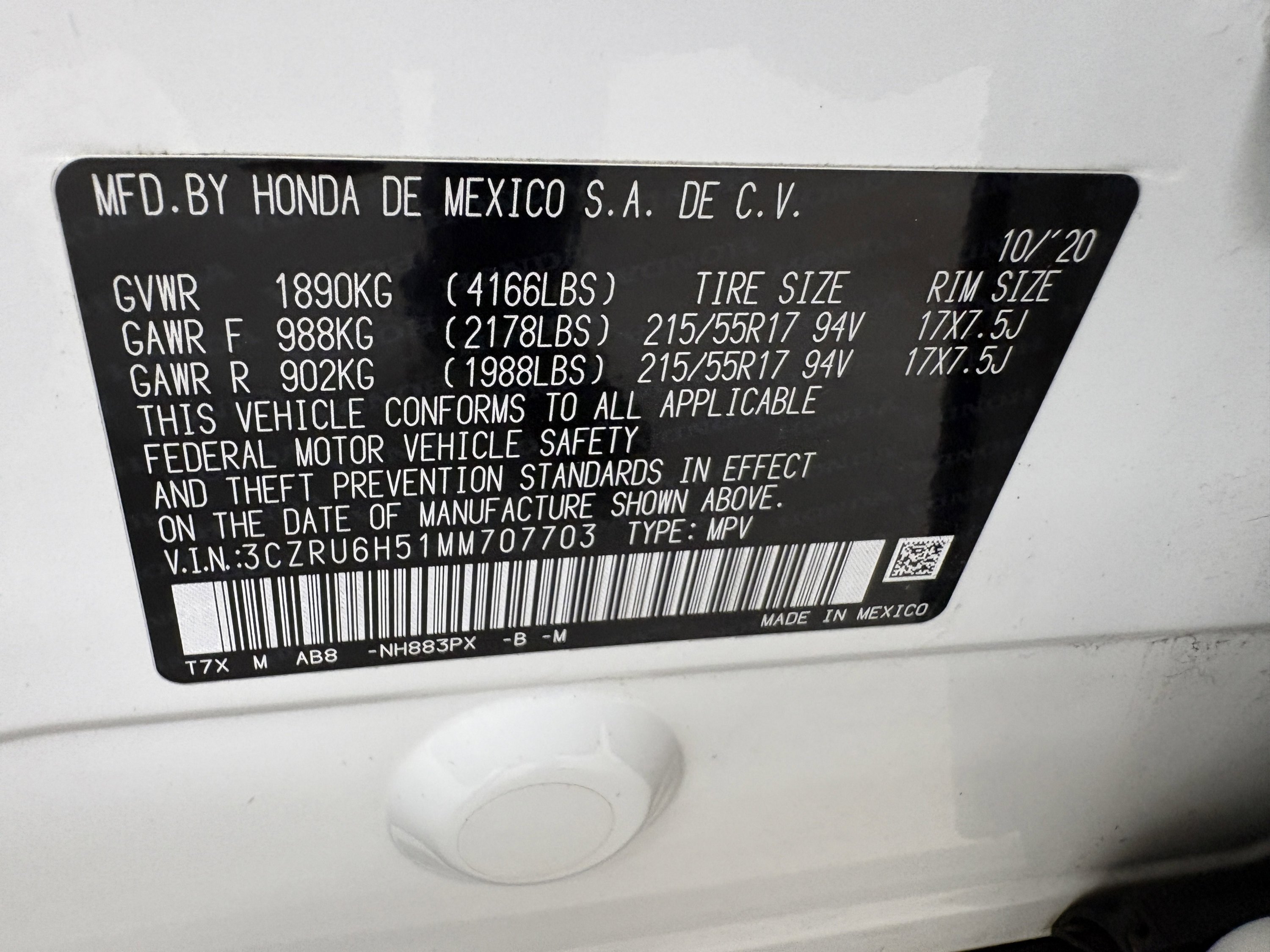 Used 2021 Honda HR-V EX image 34