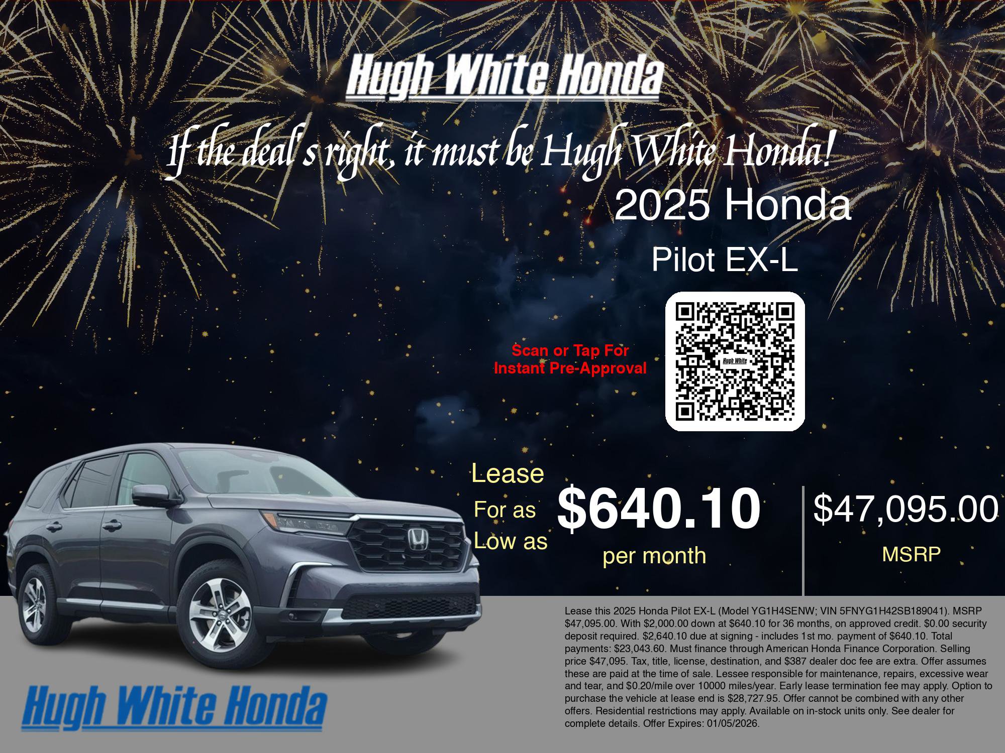 New 2025 Honda Pilot EX-L image 3