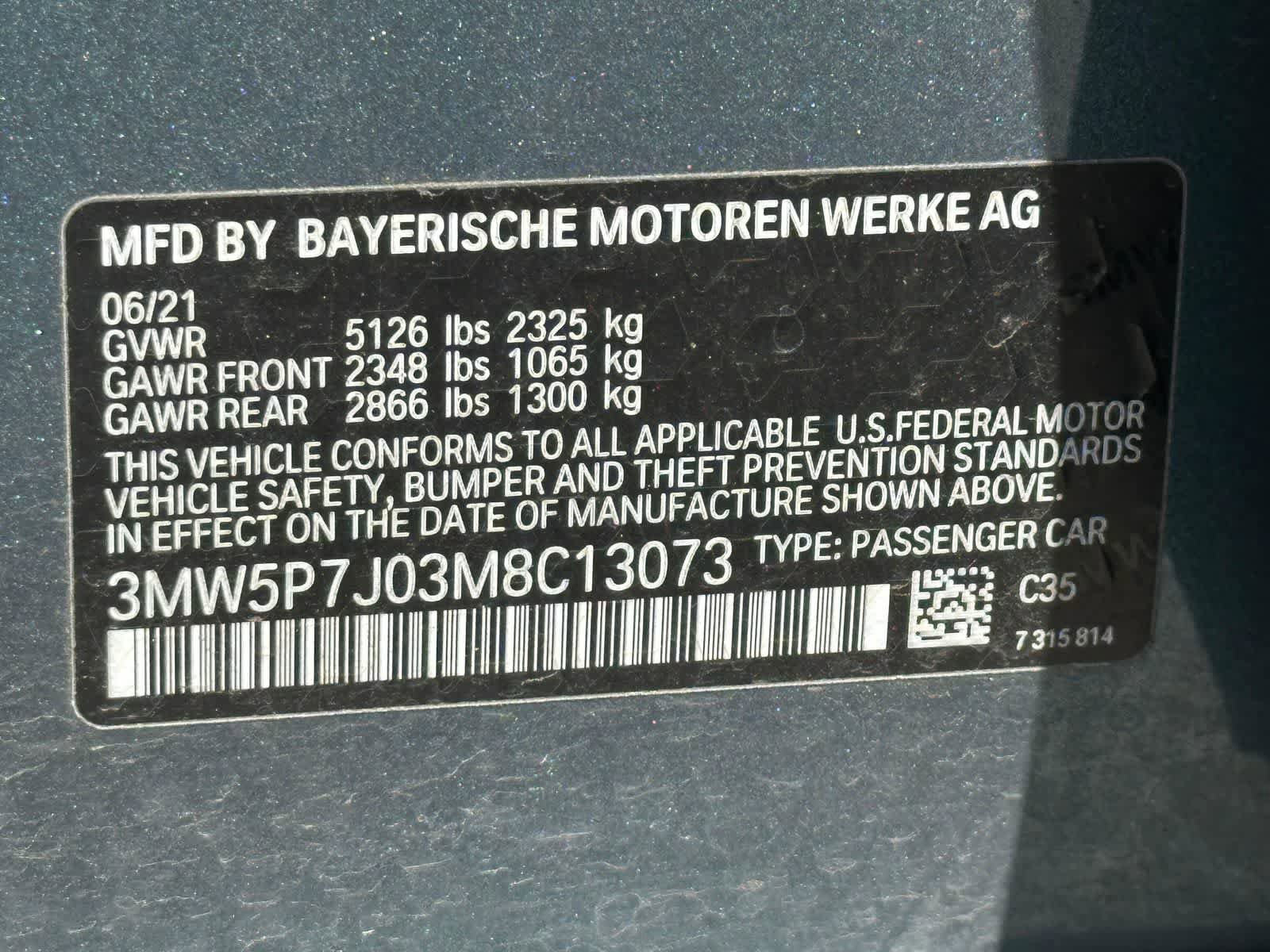 Used 2021 BMW 330e w/ Convenience Package RWD image 33