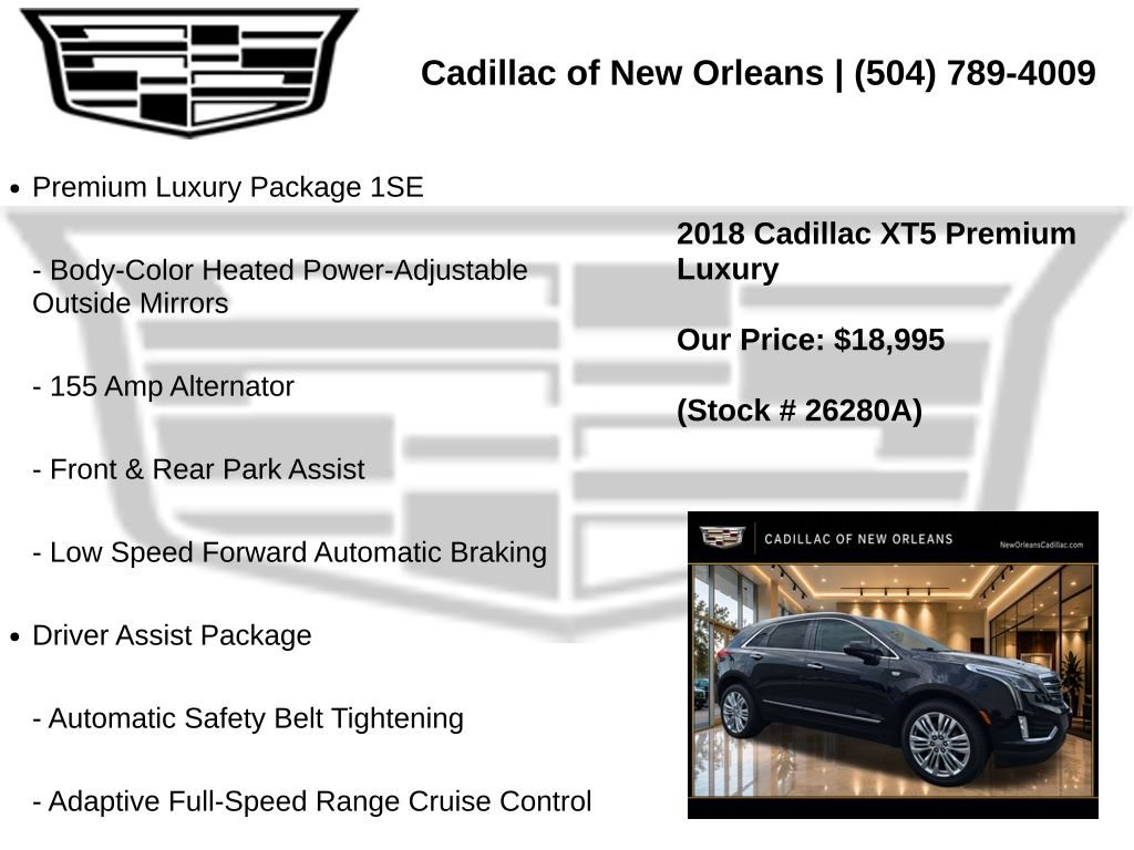 Used 2018 Cadillac XT5 Premium Luxury FWD image 7